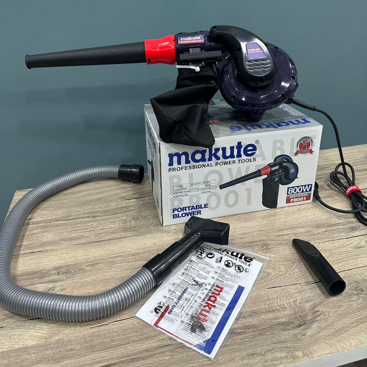 SOUFFLEUR ASPIRATEUR MAKUTE PB001 VARIABLE SPEED 800W